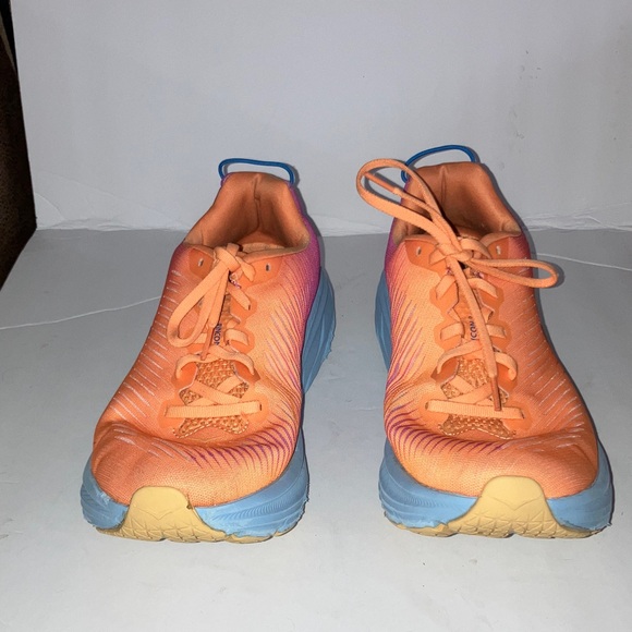 Hoka Vibrant Orange and Purple Sneakers Rincon 3 - Picture 6 of 9